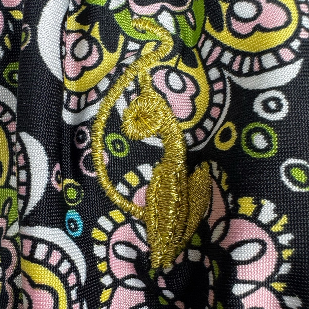 Authentic Y2K Baby Phat Bubble Hem Tube Dress McBling Paisley‎ Floral Mini Small - Picture 12 of 13